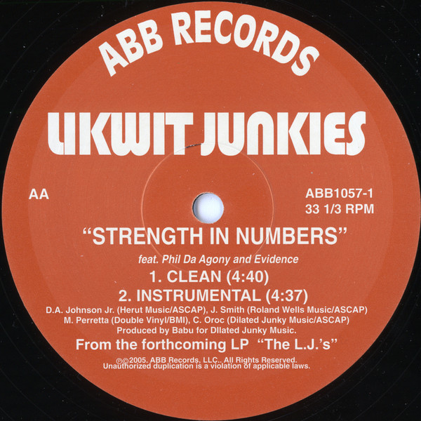 descargar álbum The Likwit Junkies - One Day Away Strength In Numbers
