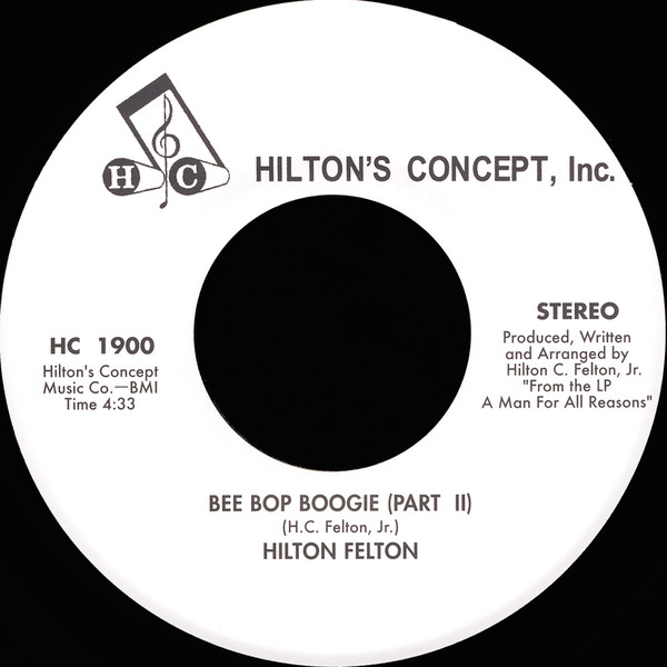 Hilton Felton – Be Bop Boogie (2021, Vinyl) - Discogs