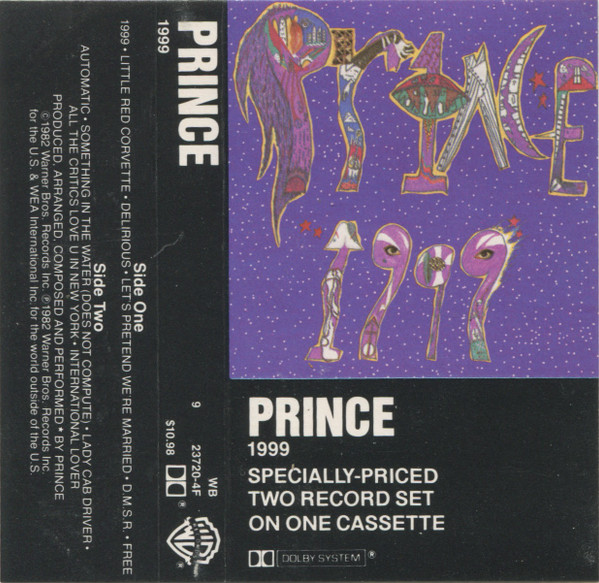 Prince – 1999 (1982, AR, White Shell, Cassette) - Discogs