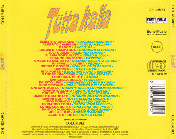 Album herunterladen Various - Tutta Italia Vol 2