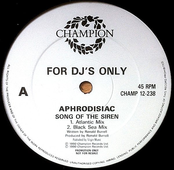 Aphrodisiac Song Of The Siren 1990 Vinyl Discogs