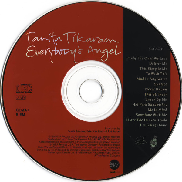 Tanita Tikaram - Everybody's Angel | EastWest (CD 73341) - 3