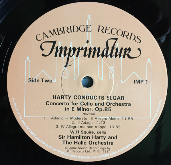 last ned album Sir Hamilton Harty, Sir Edward Elgar, Halle - Concerto for Cello and Orchestra