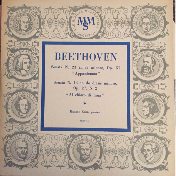 Album herunterladen Beethoven Hannes Kann - Sonata N23 In Fa Minore Op 57 Appassionata Sonata N14 In Do Diesis Minore Op 27 N 2 Al Chiaro di Luna