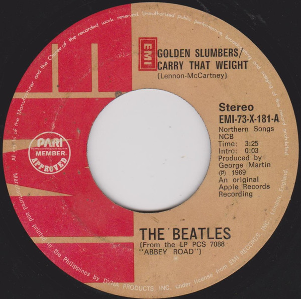 The Beatles – Golden Slumbers / Carry That Weight (Vinyl) - Discogs