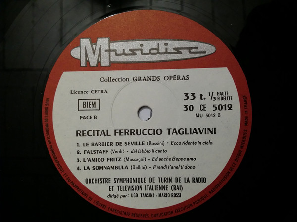 last ned album Ferruccio Tagliavini - Récital Ferruccio Tagliavini