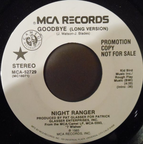 last ned album Night Ranger - Goodbye