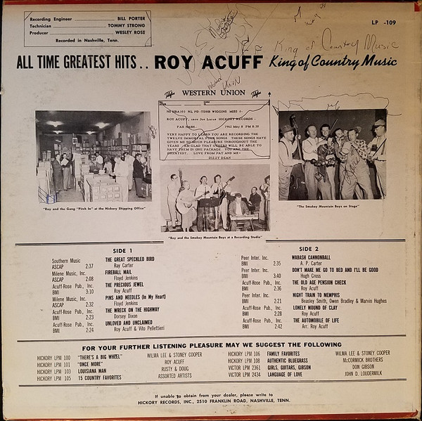 télécharger l'album Roy Acuff - King Of Country Music