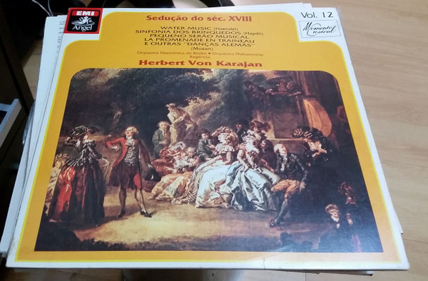 last ned album Herbert von Karajan, Berliner Philharmoniker, Wolfgang Amadeus Mozart, Georg Friedrich Händel, Joseph Haydn - Sedução Do Séc XVIII