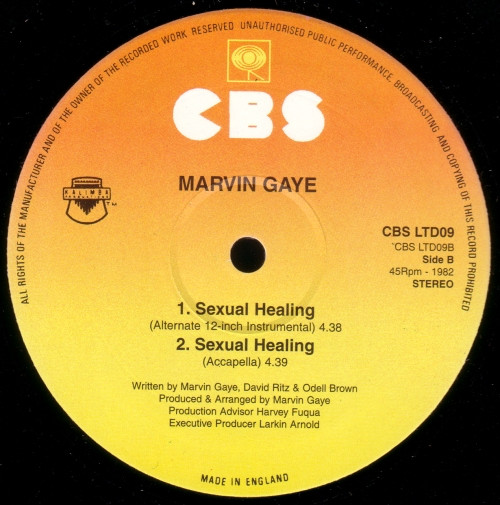 Marvin Gaye – Sexual Healing (1982, Vinyl) - Discogs