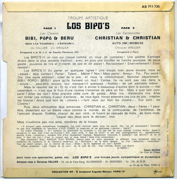 télécharger l'album Los Bipo's - La Troupe Artistique Los Bipos