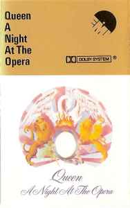 Queen – A Night At The Opera (1975, Black Cassette / White Paper