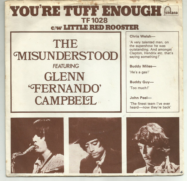 The Misunderstood – You're Tuff Enough (1969, Vinyl) - Discogs