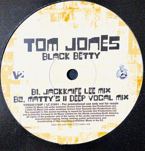 Album herunterladen Tom Jones - Black Betty Remixes