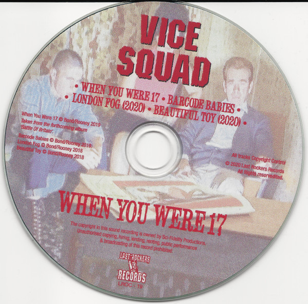 ladda ner album Vice Squad - When You Were 17