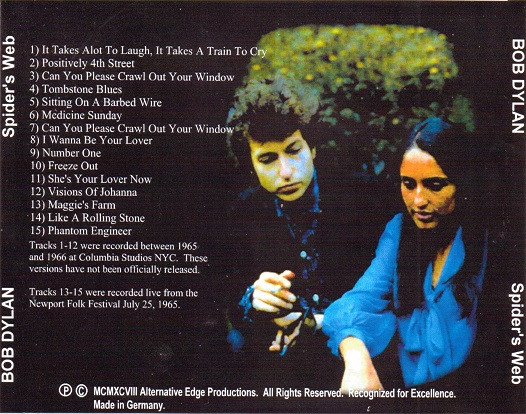 lataa albumi Bob Dylan - Spiders Web