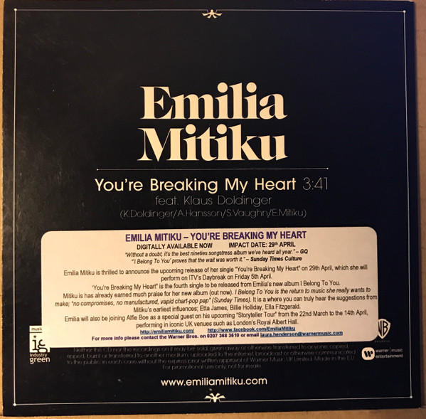 télécharger l'album Emilia Mitiku - Youre Breaking My Heart