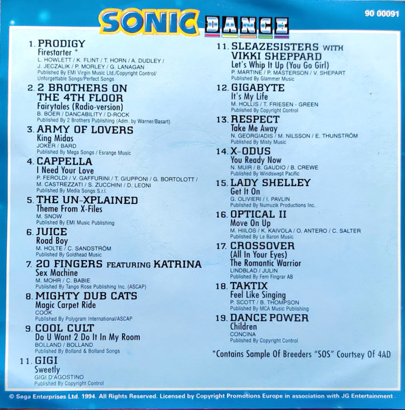 Sonic Dancepower 4 (1996, CD) - Discogs