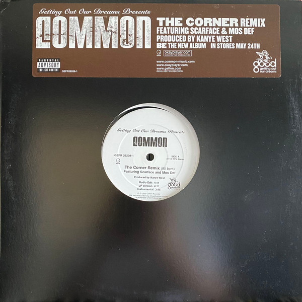 The Corner - Common 12 vinile singolo puntone di Kanye West (2005)