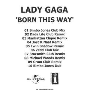 Lady Gaga – Born This Way (Remixes) (2011, CDr) - Discogs