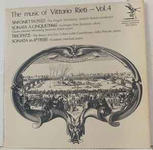 Vittorio Rieti - The Music Of Vittorio Rieti - Vol. 4 album cover