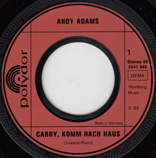 descargar álbum Andy Adams - Carry Komm Nach Haus