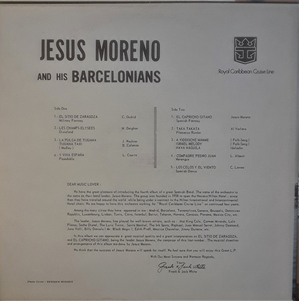 descargar álbum Jesus Moreno And His Barcelonians - Jesus Moreno And His Barcelonians
