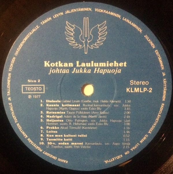 descargar álbum Kotkan Laulumiehet - Kotkan Laulumiehet Johtaa Jukka Hapuoja