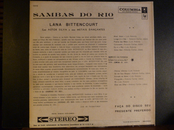 ladda ner album Lana Bittencourt - Sambas Do Rio