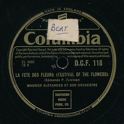 baixar álbum L'Accordeoniste Maurice Alexander Et Son Orchestre - La Fete Des Fleurs Festival Of The Flowers Piel Canela You Too You Too