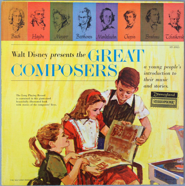 Walt Disney Presents The Great Composers (1961, Gatefold, Vinyl) - Discogs