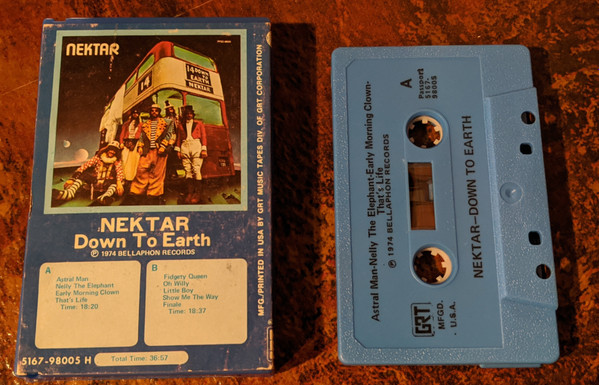 Nektar – Down To Earth (1974, Cassette) - Discogs