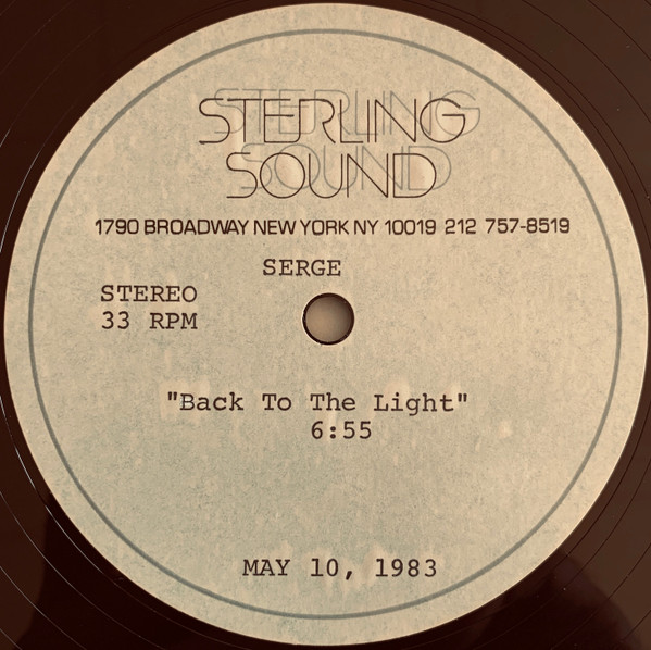 Serge Ponsar – Back To The Light (1983, Acetate) - Discogs