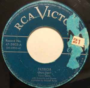 Perry Como - Patricia / Watchin' The Trains Go By album cover