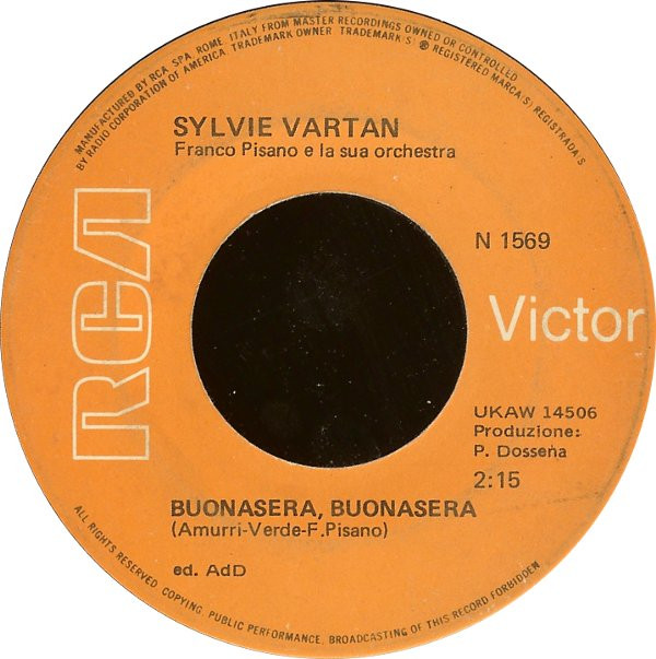 last ned album Sylvie Vartan - Buonasera Buonasera Blam Blam Blam