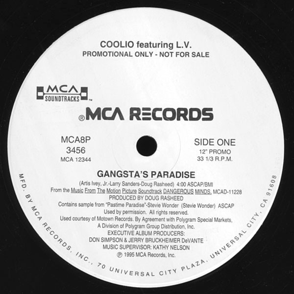 L.V. – Throw Your Hands Up b/w Gangsta's Paradise (L.V. Remix) (1995, CD) -  Discogs