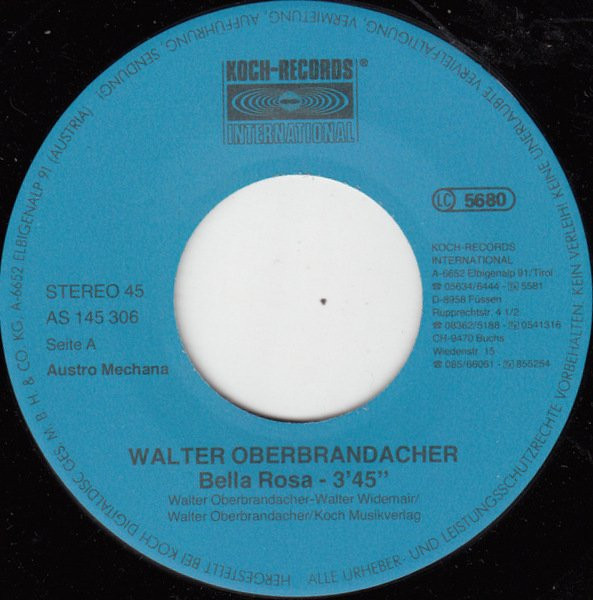 ladda ner album Walter Oberbrandacher - Bella Rosa