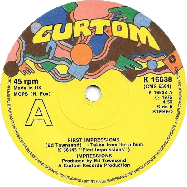 The Impressions – First Impressions (1975, Solid Centre, Vinyl