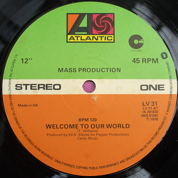 Mass Production – Welcome To Our World (1979, Vinyl) - Discogs