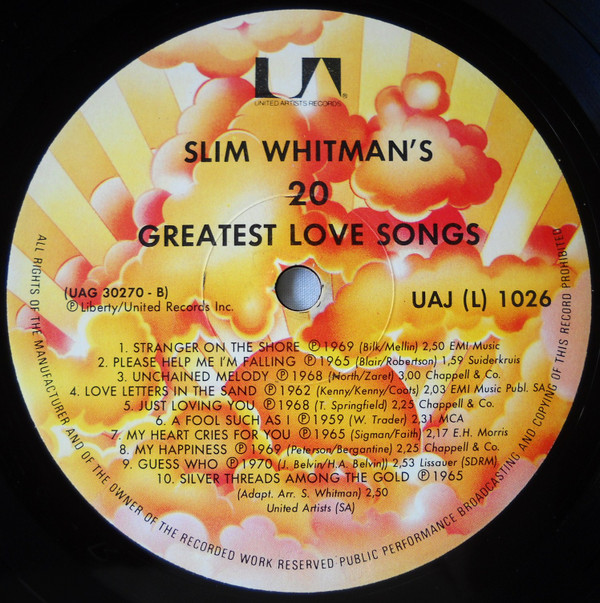 Album herunterladen Slim Whitman - 20 Greatest Love Songs