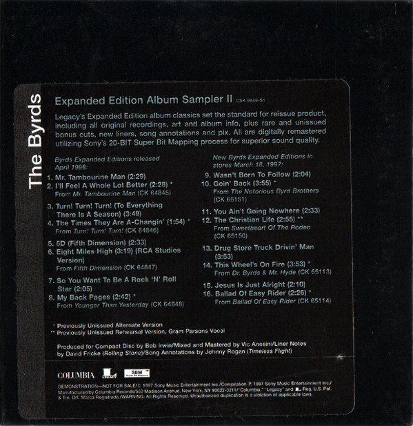 descargar álbum The Byrds - Expanded Edition Album Sampler II