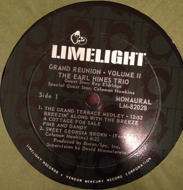 The Earl Hines Trio - Grand Reunion Vol. Two | Limelight (LM 82028) - 4