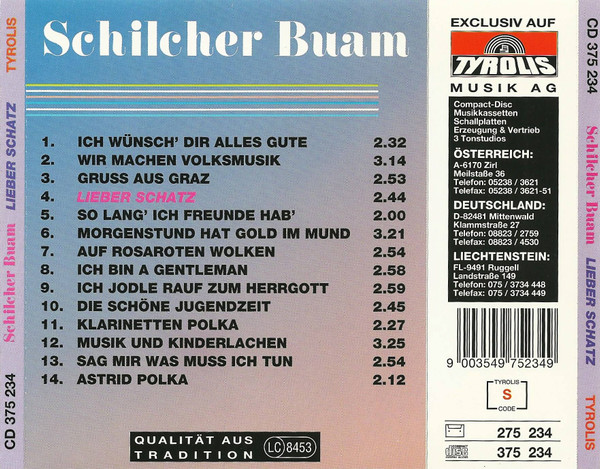 ladda ner album Schilcher Buam - Lieber Schatz