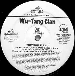 Wu-Tang Clan – Method Man (Crazy C Remixes) (1994, Vinyl) - Discogs