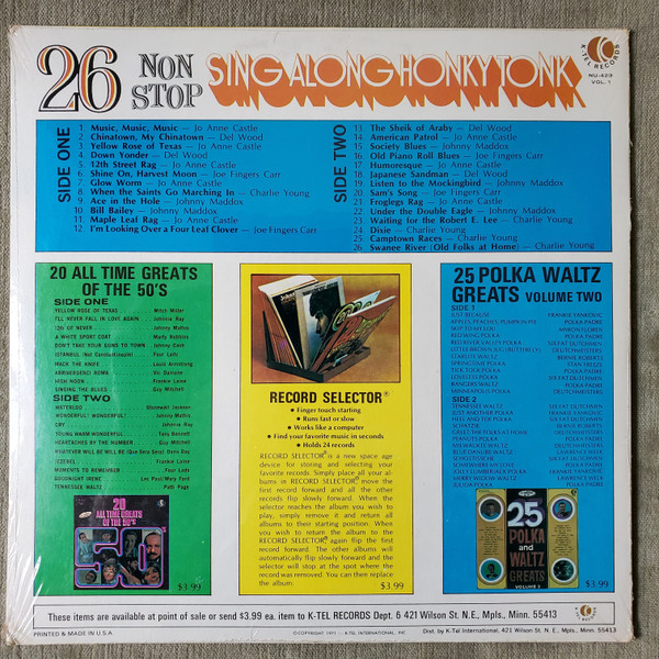 lataa albumi Various - 26 Non Stop Sing Along Honky Tonk Vol 1