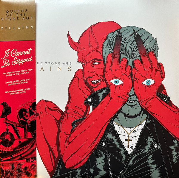 Queens Of The Stone Age – Villains (2022, Clear Leaf Green, Vinyl