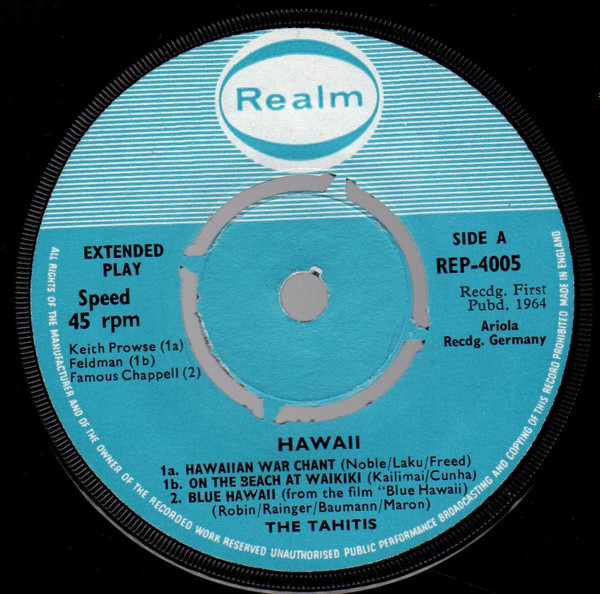 last ned album The Tahitis, The Moana Quartet - Hawaii