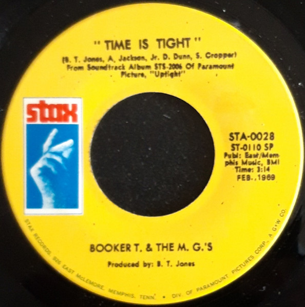 Booker T & The MG's – Time Is Tight (1969, Vinyl) - Discogs