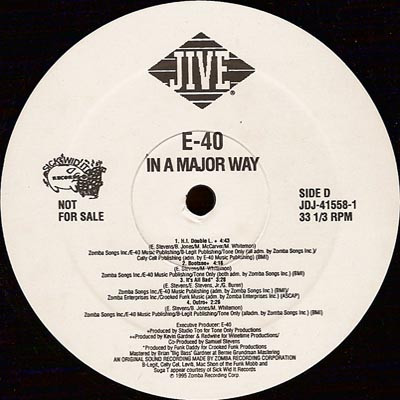 E-40 – In A Major Way (1995, CD) - Discogs