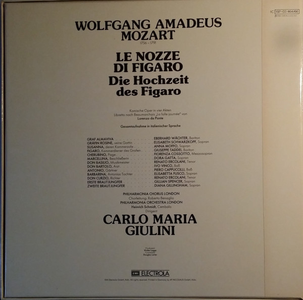 lataa albumi Wolfgang Amadeus Mozart - Die Hochzeit Des Figaro Le Nozze Di Figaro